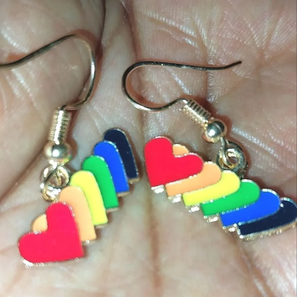 Super cute rainbow earrings